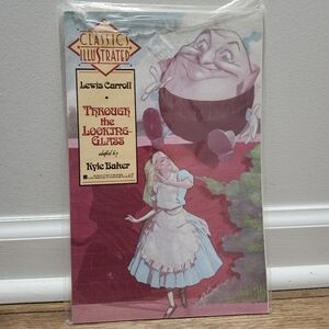 Old School Alice In Woderland 'Through the Looking-Glass' Comic Book